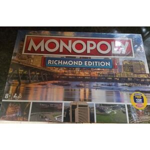 MONONOPOLY- Richmond Edition Board Game New Sealed Free Top Trumps Pack